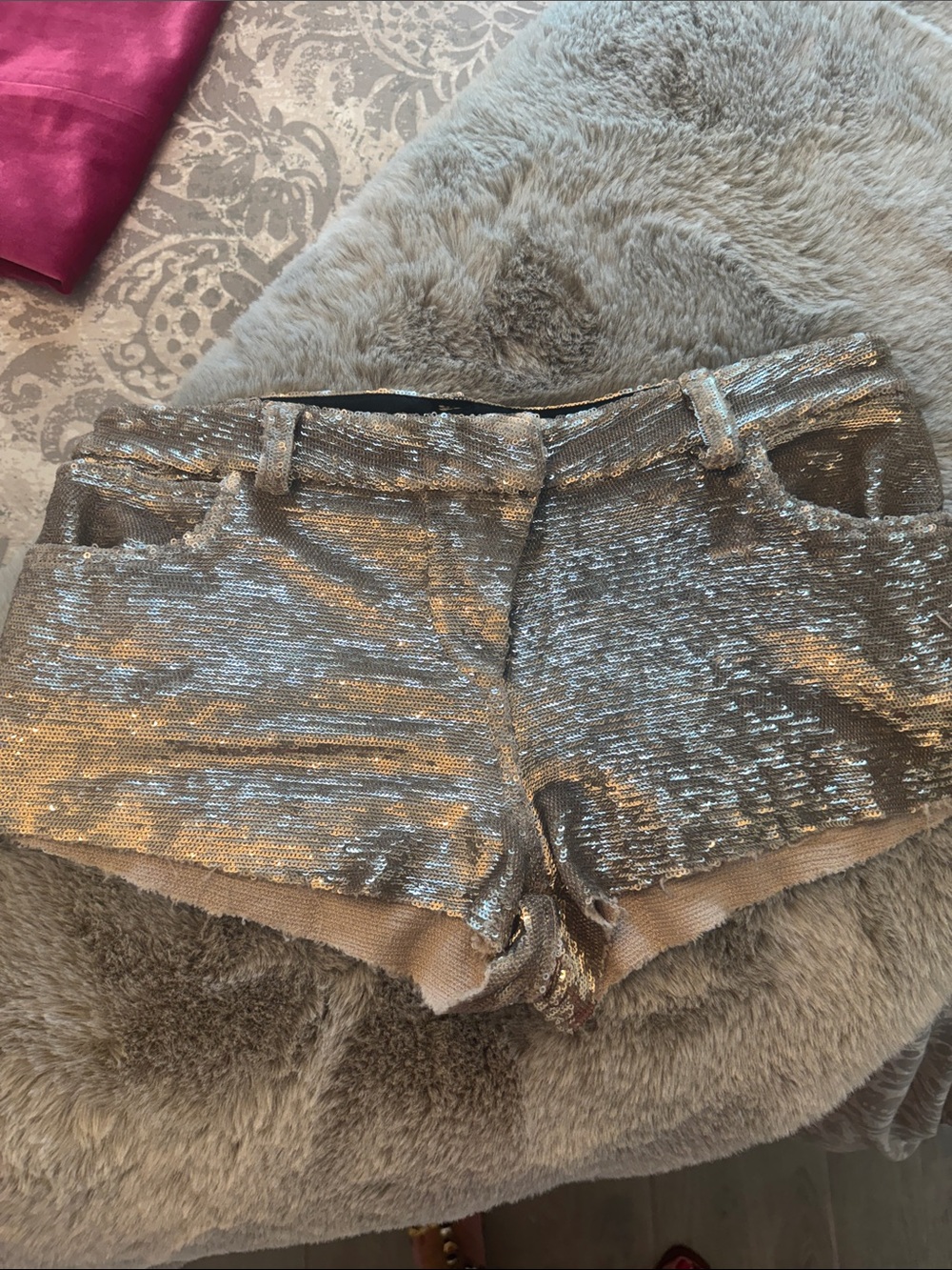 IRO Metallic Sequin Shorts - Gold Sequins 🔥🔥🔥US size 4 - Picture 12 of 13